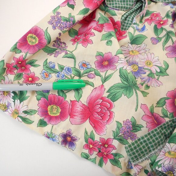 Vintage Rachels Kids Dress Size 5 Floral Button-up Front 90s Collar Garden Party - Picture 10 of 10